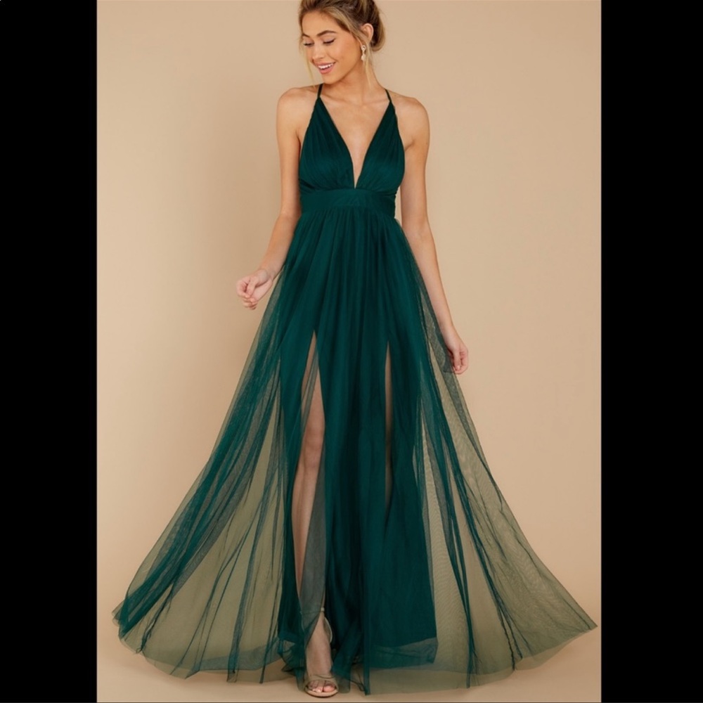 Ever After Hunter Green Dress